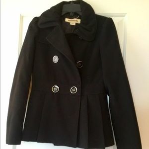 Black pea coat